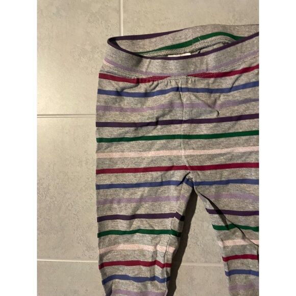 Spotted Zebra Girls Navy Blue Gray Striped Dotted Stretch Legging Sz 4T Lot Of 4 - Picture 5 of 7